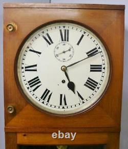 Antique English 8 Day Single Weight Regulator Grandfather Longcase Wall Clock