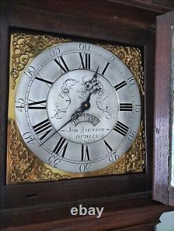 Antique English Longcase 30 Hour Grandmother Clock