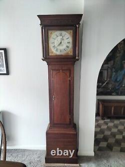 Antique English Longcase 30 Hour Grandmother Clock