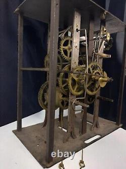 Antique French Comtoise Clock Movement