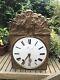 Antique French Morbier Comtoise Grandfather Clock Brass Enamel Chiming
