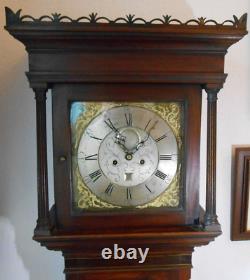 Antique George III Grandfather / Longcase Carlisle Monkhouse Clock