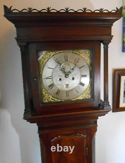 Antique George III Grandfather / Longcase Carlisle Monkhouse Clock