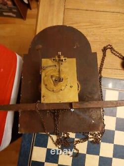 Antique Georgian Longcase Grandfather Clock Movement & Dial SPARES & REPAIRS