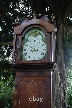 Antique Grandfather Clock, 8-Day, Restored Movement