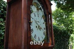 Antique Grandfather Clock, 8-Day, Restored Movement