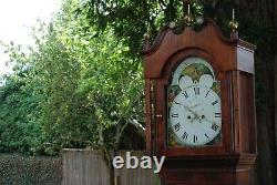 Antique Grandfather Clock, 8-Day, Restored Movement