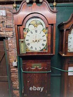 Antique Grandfather Clock, 8-Day, Restored Movement