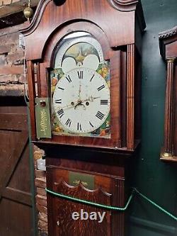 Antique Grandfather Clock, 8-Day, Restored Movement