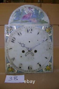 Antique Grandfather Clock Dial and Movement