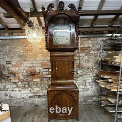 Antique Halliwell Dewsbury 8 Day Grandfather Clock