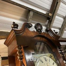 Antique Halliwell Dewsbury 8 Day Grandfather Clock