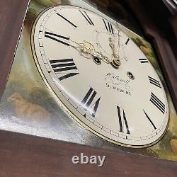 Antique Halliwell Dewsbury 8 Day Grandfather Clock