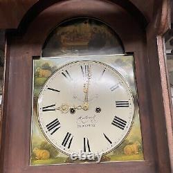 Antique Halliwell Dewsbury 8 Day Grandfather Clock