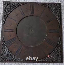 Antique Longcase Clock 11 Inch Brass Dial