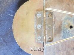 Antique Longcase Clock Face 10 IN OUT SIGN Silvered Brass Engraved Chapter Ring