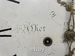 Antique Longcase / Grandfather Clock Dial And Movement ALKER WIGAN