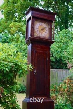 Antique Longcase Grandfather Clock by Marshall Of Newark, in Full Working Order
