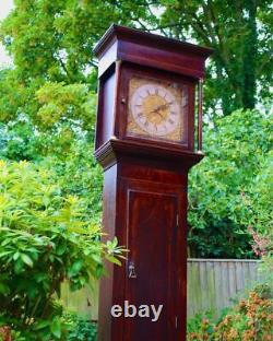 Antique Longcase Grandfather Clock by Marshall Of Newark, in Full Working Order