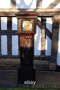 Antique Longcase Grandfather Clock by Peter Clare of Manchester, Working Order