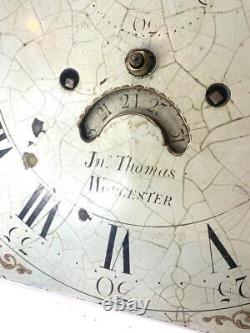 Antique Longcase Jn Thomas Worcester Dial, Movement, Spares/repairs