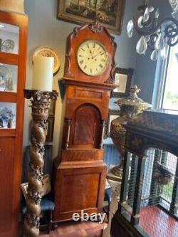 Antique Mahogany English Grandfather Clock