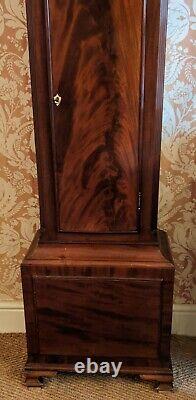 Antique Mahogany Longcase Clock C. Gowland Sunderland