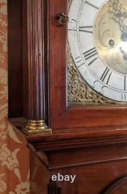 Antique Mahogany Longcase Clock C. Gowland Sunderland