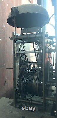 Antique Mahogany Rolling Moon Longcase Grandfather Clock G TOPHAM Congleton
