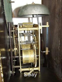 Antique Mahogany Rolling Moon Longcase Grandfather Clock John BANKS OLDHAM
