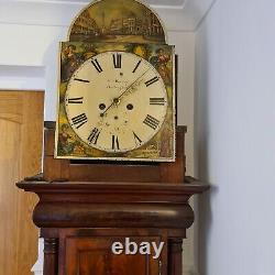 Antique Mahogany late Georgian Long Case Clock, William Murray of Bellingham