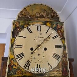Antique Mahogany late Georgian Long Case Clock, William Murray of Bellingham