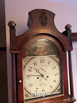 Antique Miller pocklington grandfather clock 1859s working