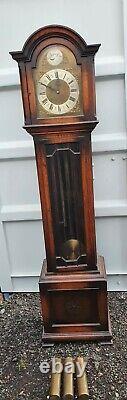 Antique Musical 5 Tube Chiming Longcase Grandfather Clock for restoration W&H