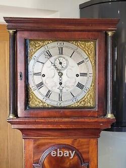 Antique Musical 8 Bells Longcase Grandfather Clock Morgan Leominster