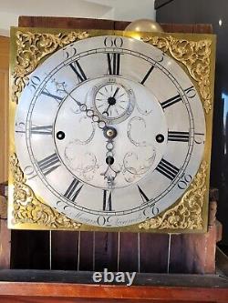 Antique Musical 8 Bells Longcase Grandfather Clock Morgan Leominster