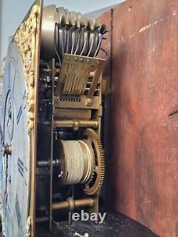 Antique Musical 8 Bells Longcase Grandfather Clock Morgan Leominster