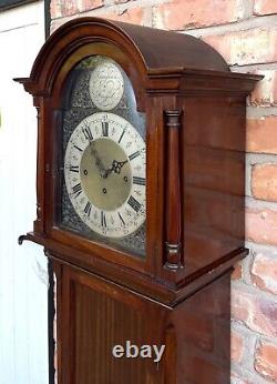Antique Musical Westminster Quarter Chiming Mahogany Longcase Grandfather Clock