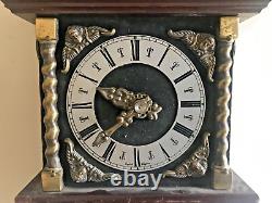 Antique Nu Elck Syn sin Wall Chiming Weighted pendulum Dutch'Rich Man's' clock