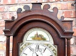 Antique Oak 8 Day Grandfather Clock / Longcase Clock