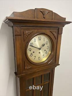 Antique Oak Grandmother Clock