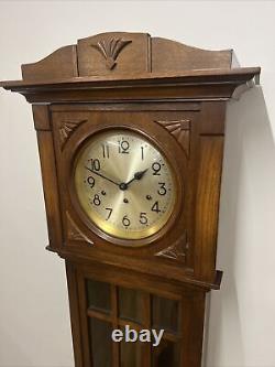 Antique Oak Grandmother Clock