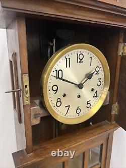 Antique Oak Grandmother Clock