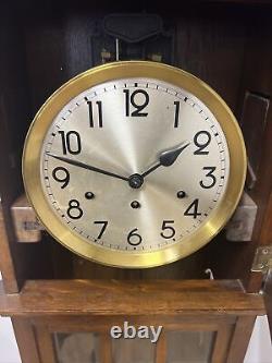 Antique Oak Grandmother Clock