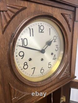 Antique Oak Grandmother Clock