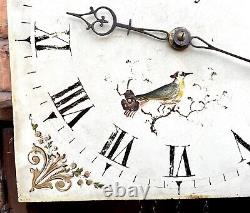 Antique Oak & Mahogany Banded Longcase Grandfather Clock 30 Hour SHIPLEY DERBY