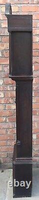 Antique Oak & Mahogany Longcase Grandfather Clock Cheshire Arched Dial 8 Day