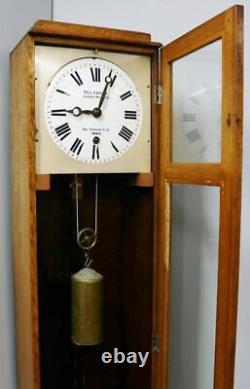 Antique Paul Garnier Oak Pin Wheel Jeweller Regulator Grandfather Longcase Clock