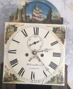 Antique Rocking Ship longcase grandfather clocks pre-1900