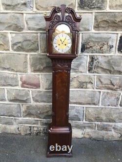 Antique Slim Mahogany Granddaughter Clock